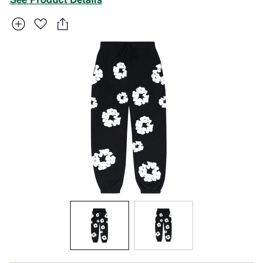 Demin tears sweatpants